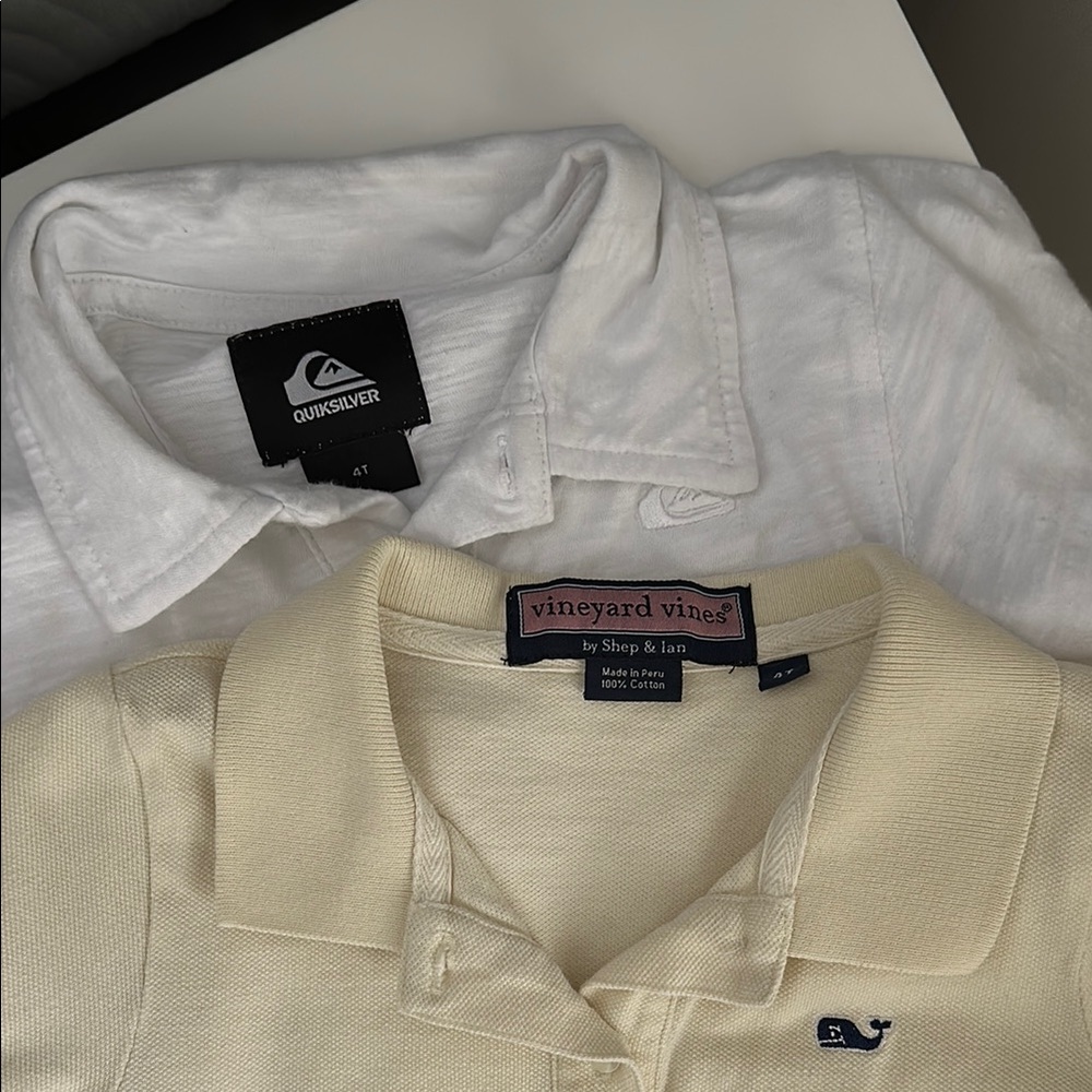 Vineyard Vines Cream Polo Shirt
